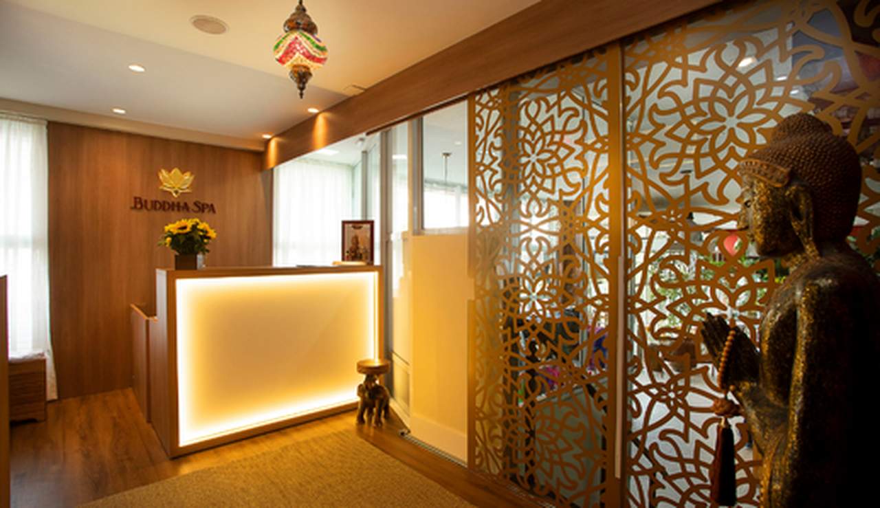 Recepção unidade buddha spa Ecofit Cerro Corá