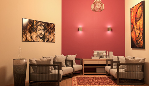 Sala de espera Unidade Jardim Pamplona Shopping