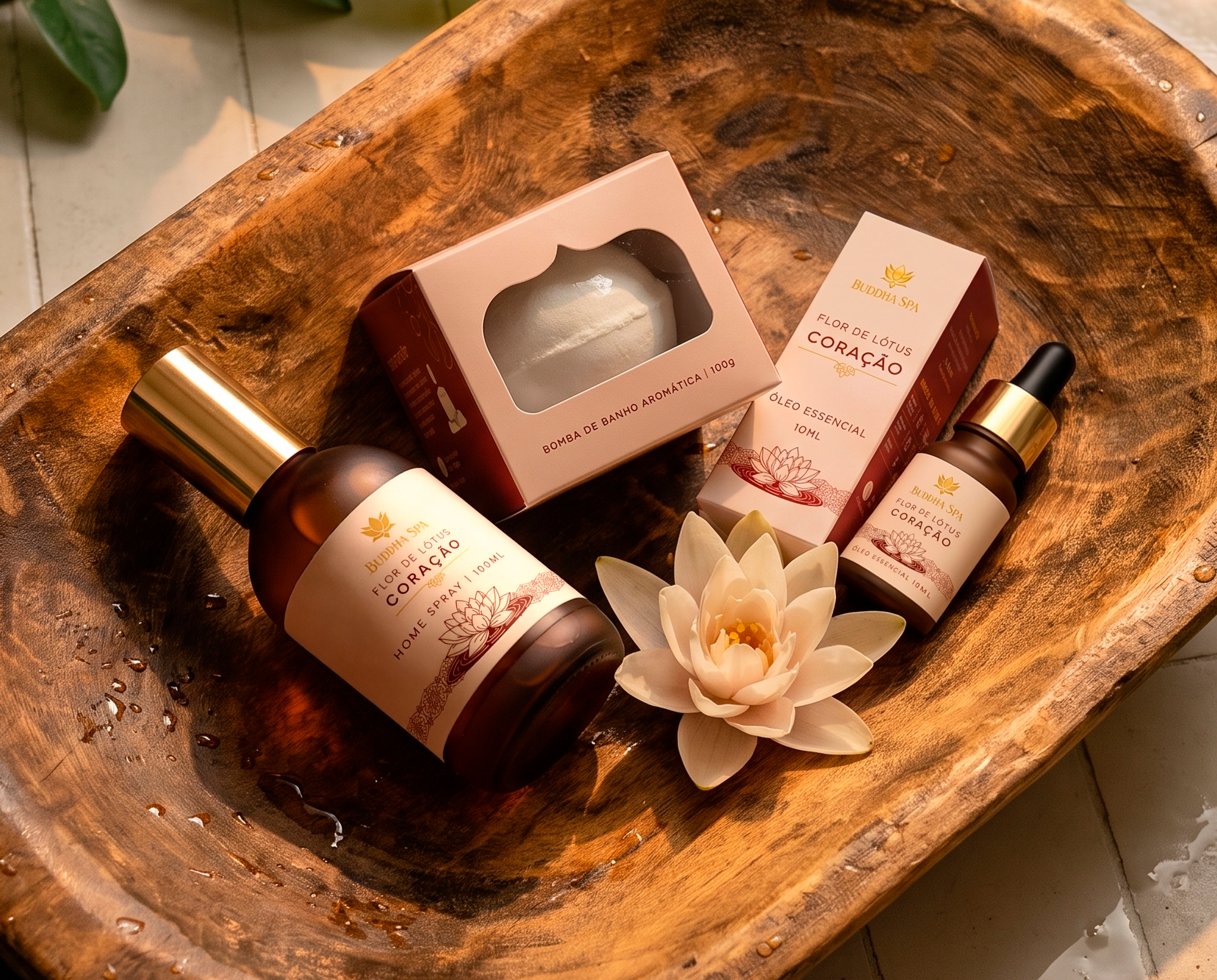Kit Flor de Lótus Coração